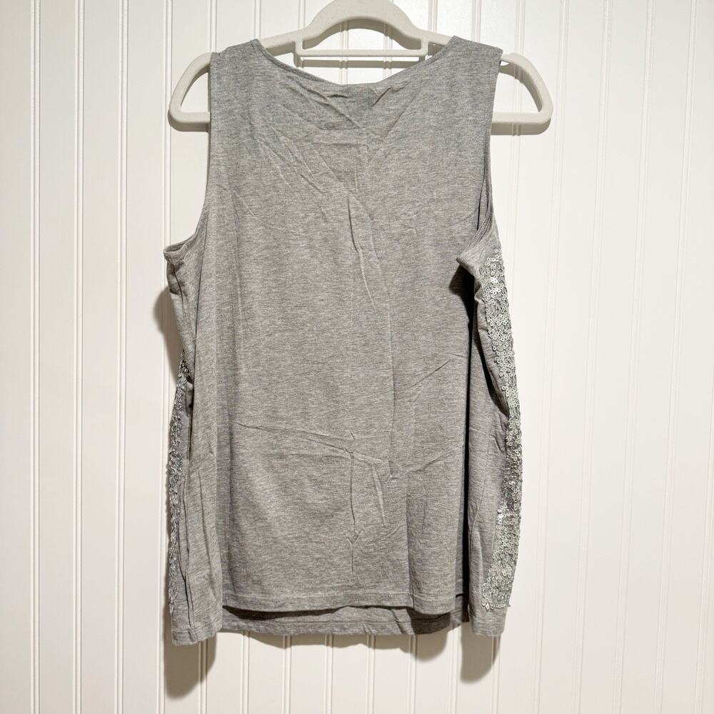 Talbots Silver Sequined Knit Tank NEW Plus Size 1X - Picture 6 of 6